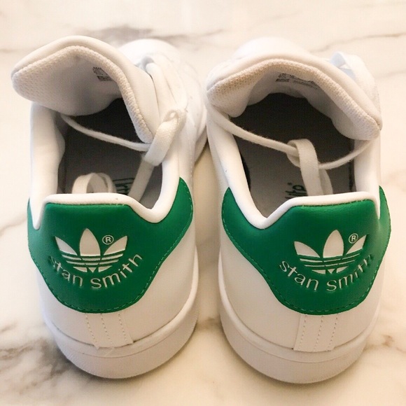 Adidas Stan Smith Originals White and Green Sz 5.5 - Picture 6 of 6